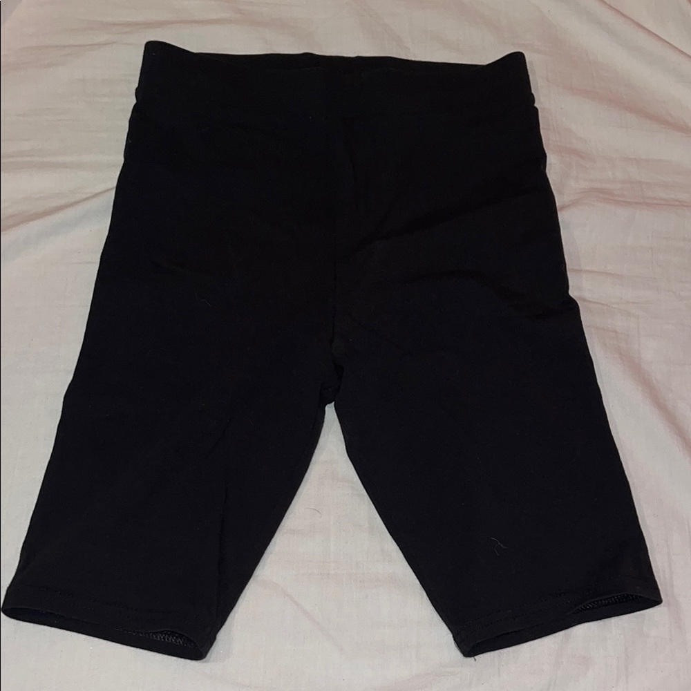 H&M Divided Black Cotton Biker Shorts